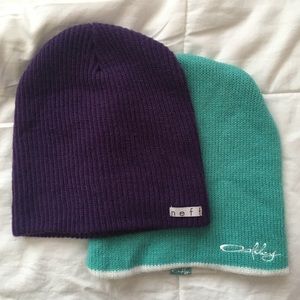 Beanies: Oakley and Neff